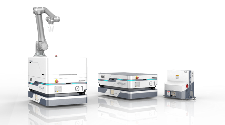 南宫·28WD數位開發的自主式移動機器人（AMR250M），搭配全向輪並結合AI演算法、2D LiDAR、3D攝影機等技術，協助客戶實現產線全自動化